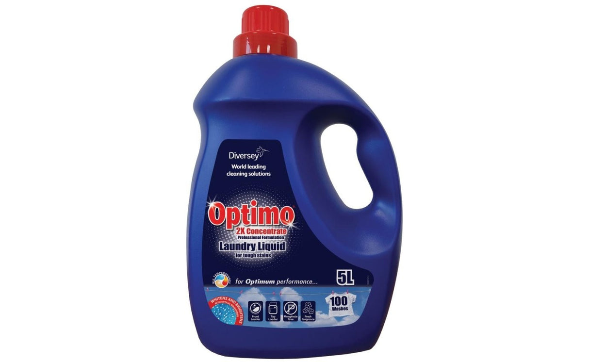 Optimo 2x Concentrate Laundry Liquid 5L, Carton of 2