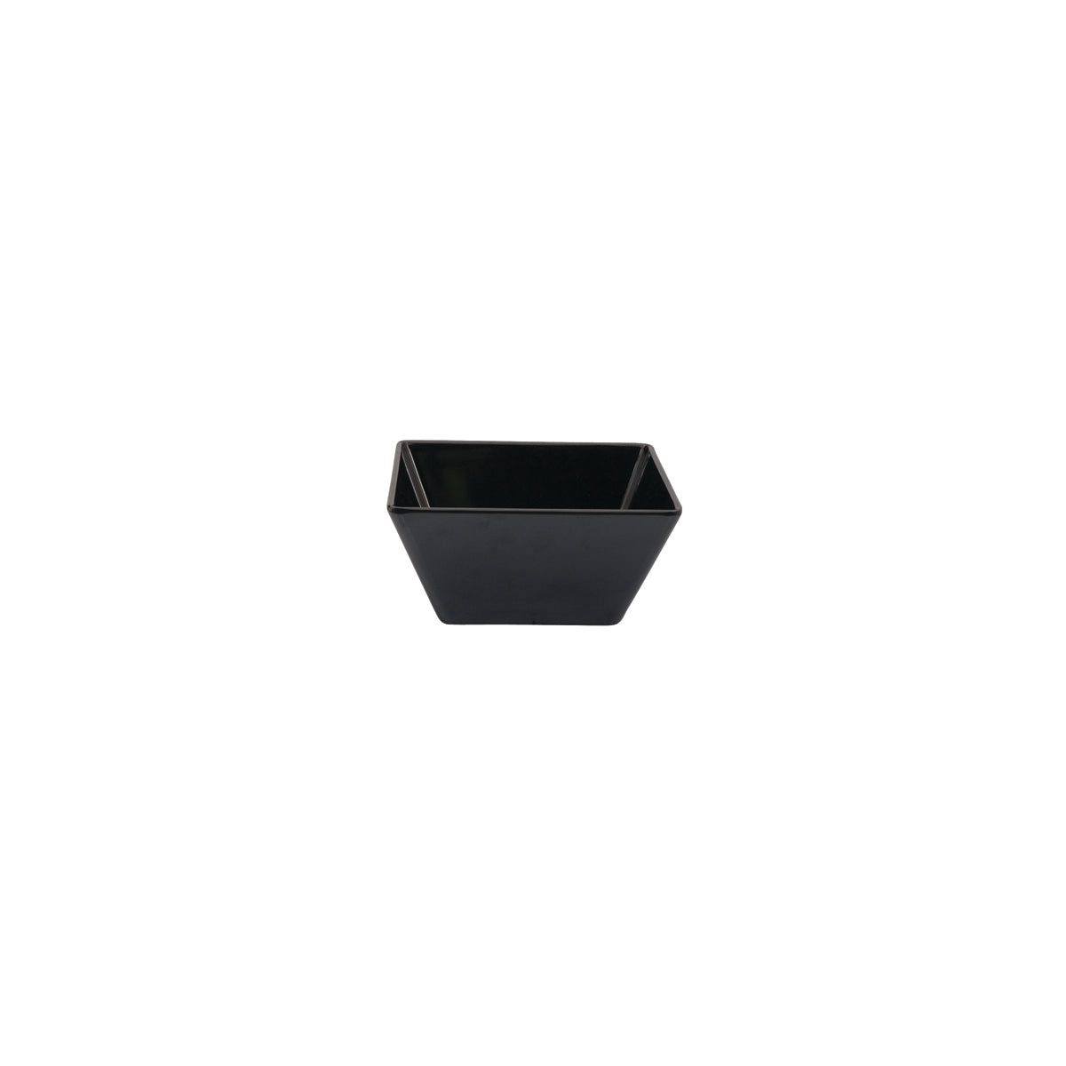 508687 Ryner Square Bowl Black Melamine 180x180x85mm Star Group