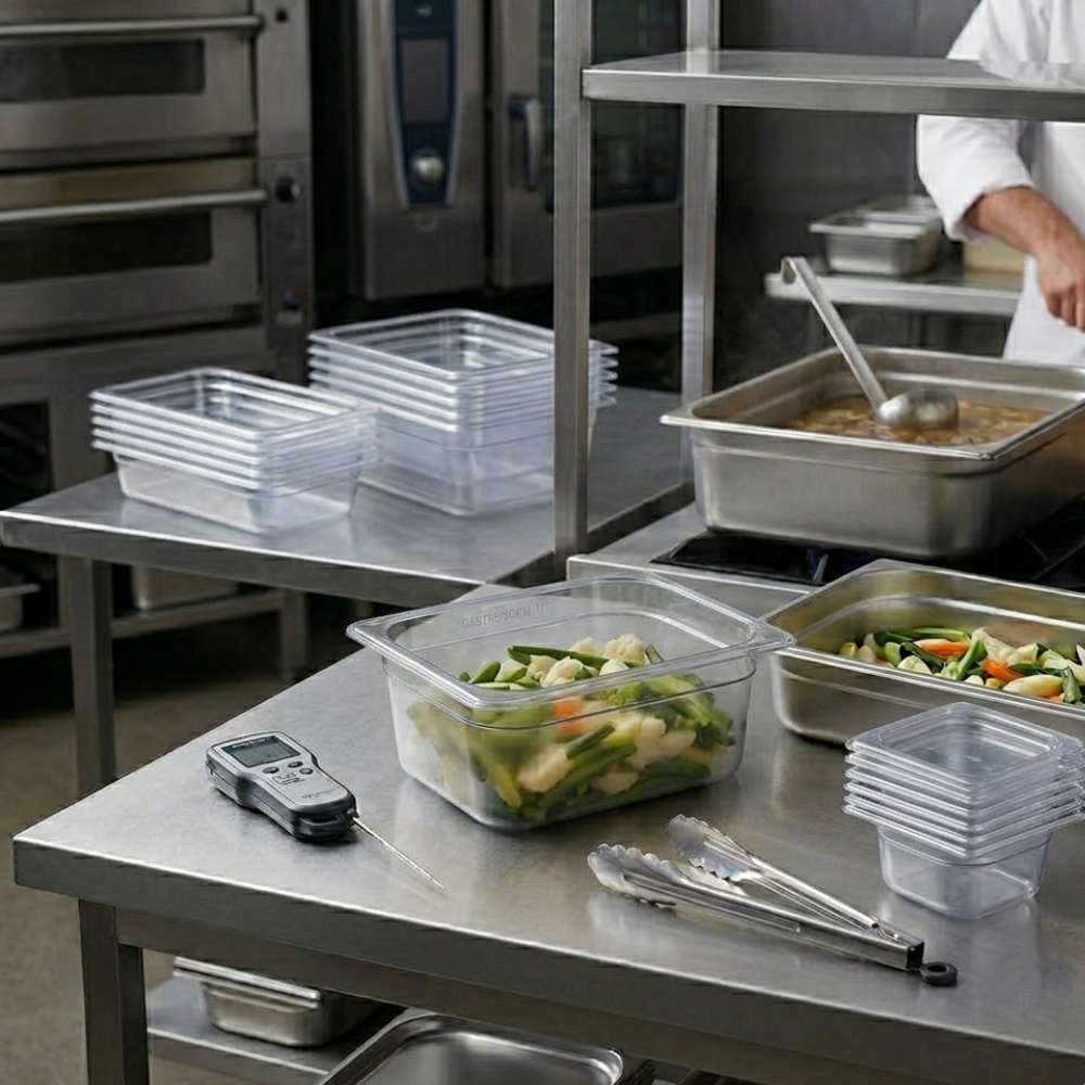 Inox Macel 1/2 Gastronorm Lid Polypropylene 325x265x150mm / 8.9Lt