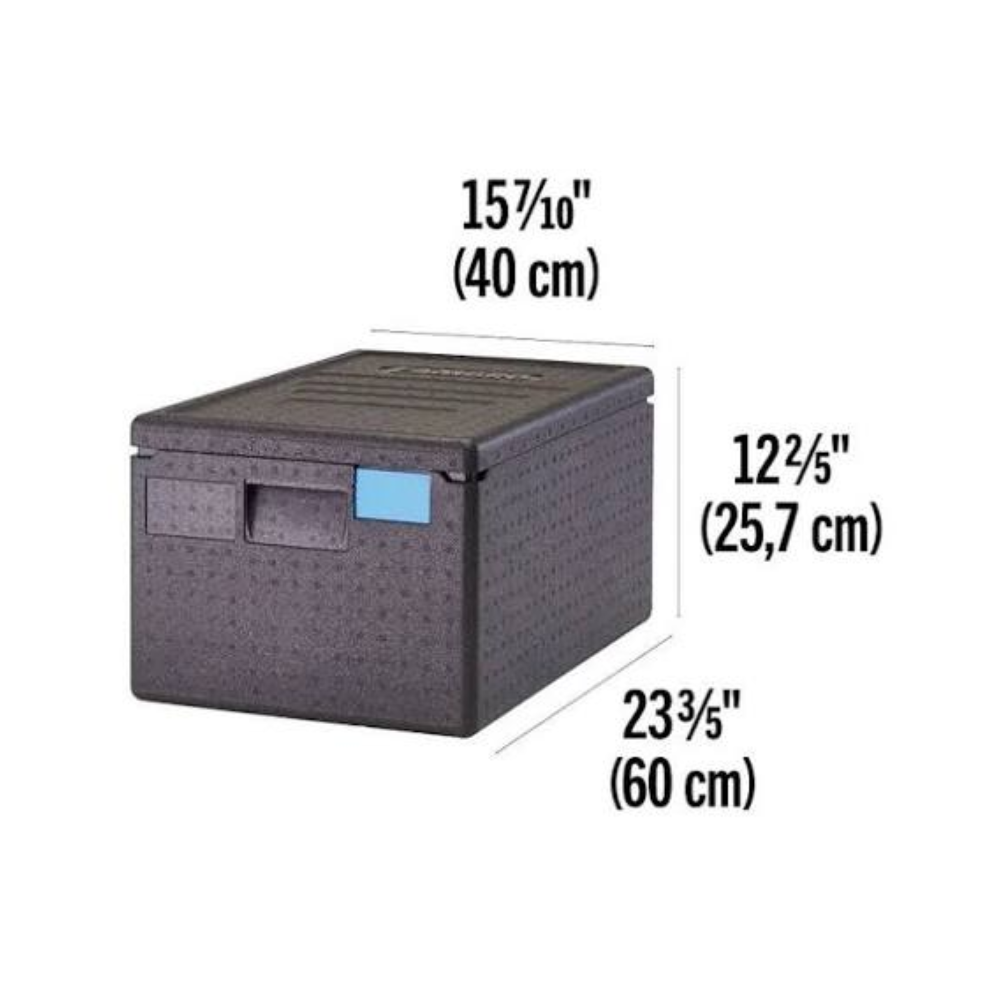 Cambro GoBox EPP180XLT Top Loading Food Carrier 64.5L Black