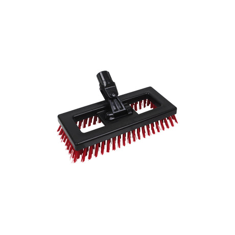 508863 SYR Deck Scrub Brush Stiff Nylon Bristles Red 225mm Star Group