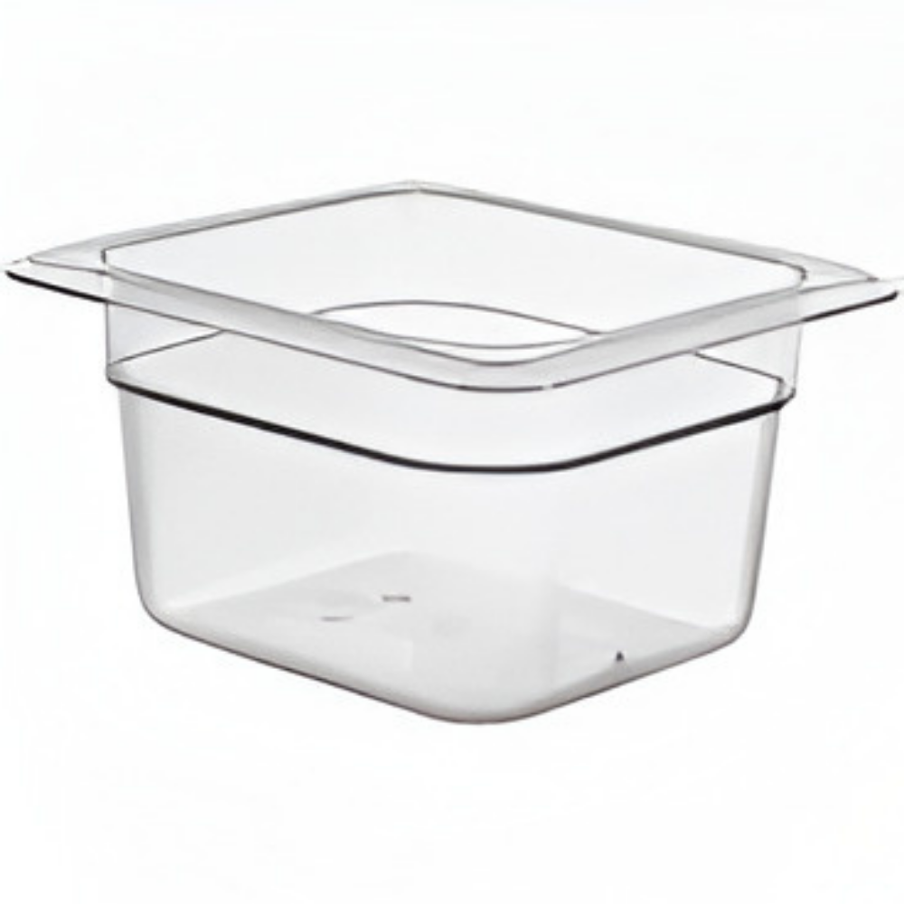 Cambro 1/6 Size Food Pan Polycarbonate Clear 162x176x100mm / 1.5Lt, 1 Unit