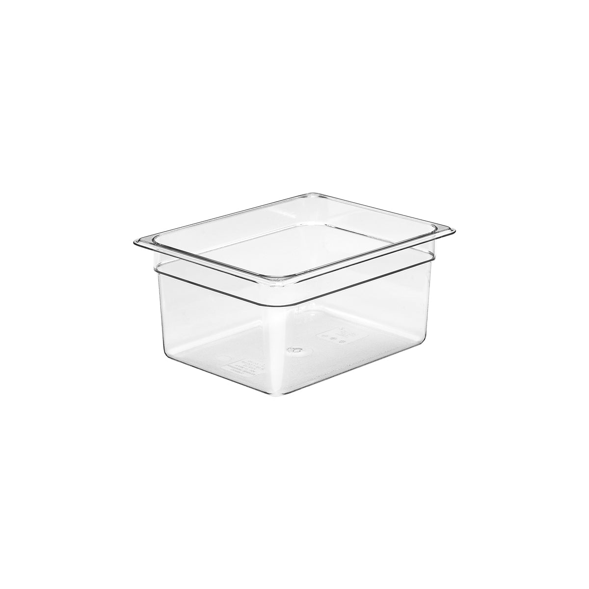 532045 Cambro 1/2 Size Food Pan Polycarbonate Clear 265x325x150mm / 8.9Lt Star Group