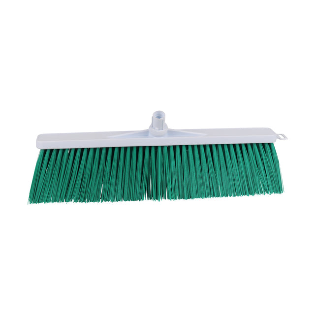 532125 SYR Yard Broom Stiff Nylon Bristles Green 500mm Star Group