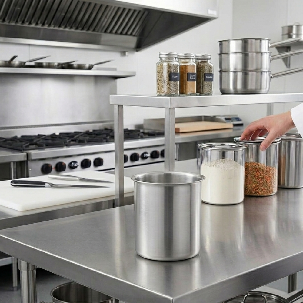 Chef Inox Canister Stainless Steel 1.0Lt
