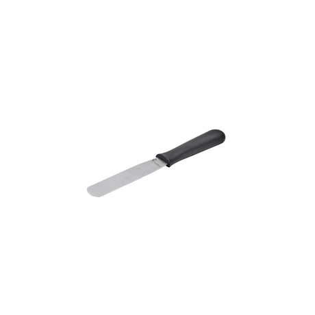 532158 Chef Inox Spatula / Palette Knife Black Handle 140x30mm Star Group