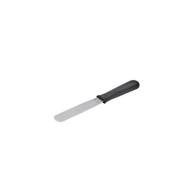 532158 Chef Inox Spatula / Palette Knife Black Handle 140x30mm Star Group