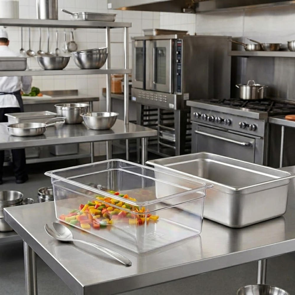 Cambro 1/1 Size Food Pan Polycarbonate Clear 325x530x200mm / 25.6Lt