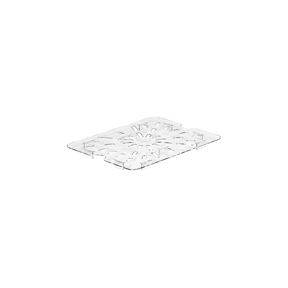532190 Cambro 1/2 Size Food Pan Shelf Drain Polycarbonate Clear 265x325mm Star Group
