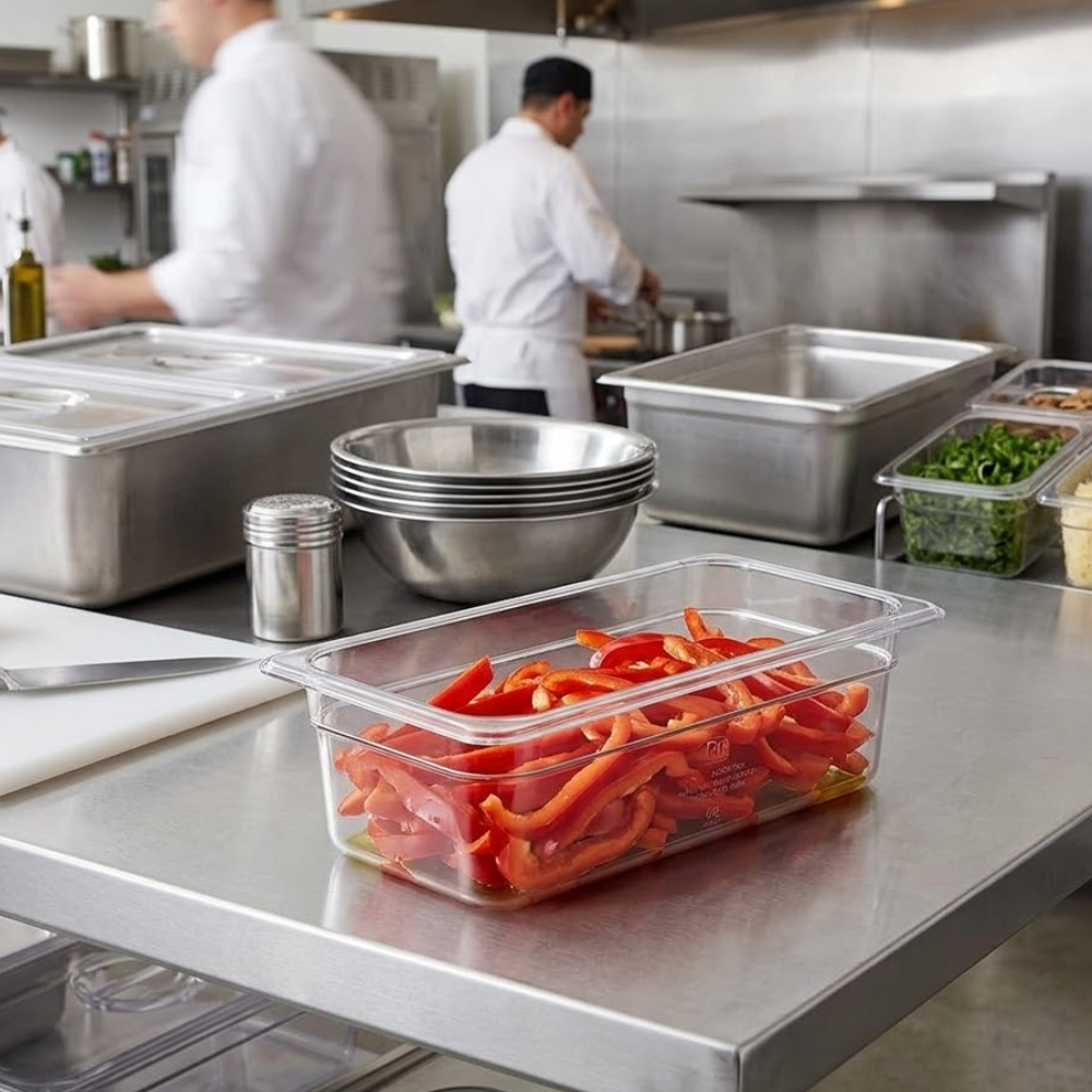 Cambro 1/3 Size Food Pan Polycarbonate Clear 176x325x100mm / 3.6Lt