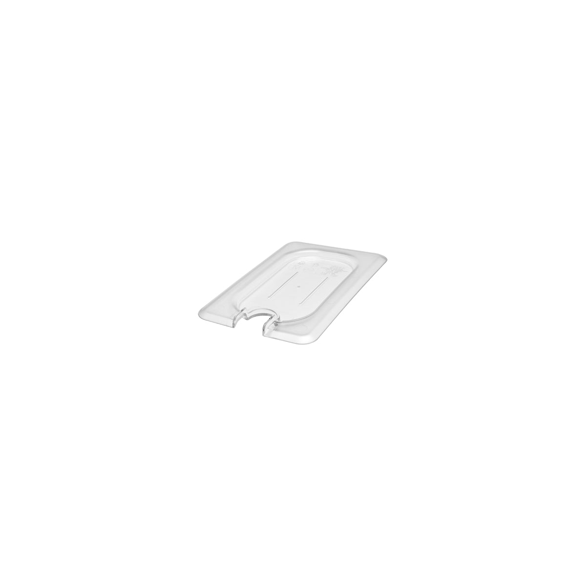 532222 Cambro 1/9 Size Food Pan Cover With Handle and Notch Polycarbonate Clear 108x176mm Star Group