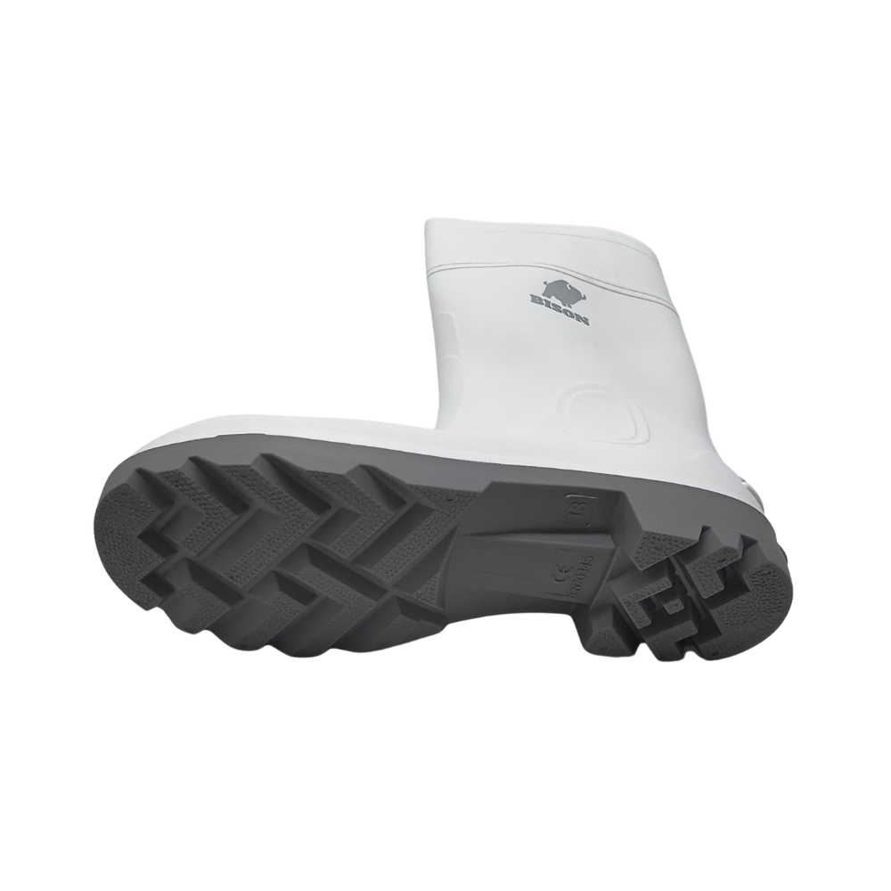 Bison Gumboot PVC-Nitrile White - UK13