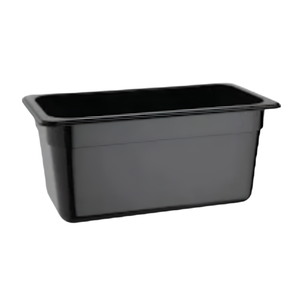 Cambro 1/3 Size Food Pan Polycarbonate Black 176x325x100mm / 3.6Lt