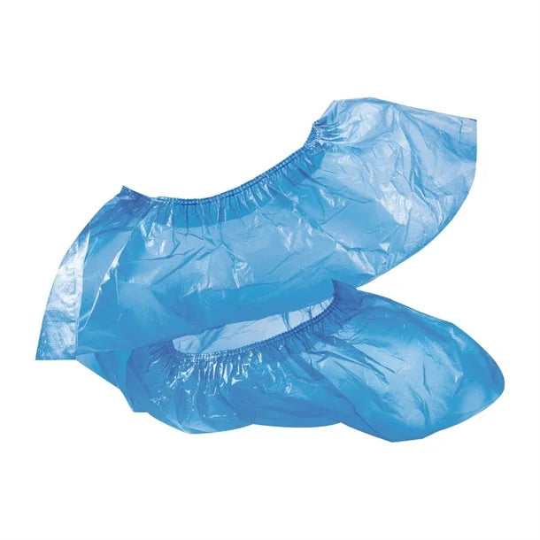 Disposable PE Shoe Cover Blue - 1000/Ctn