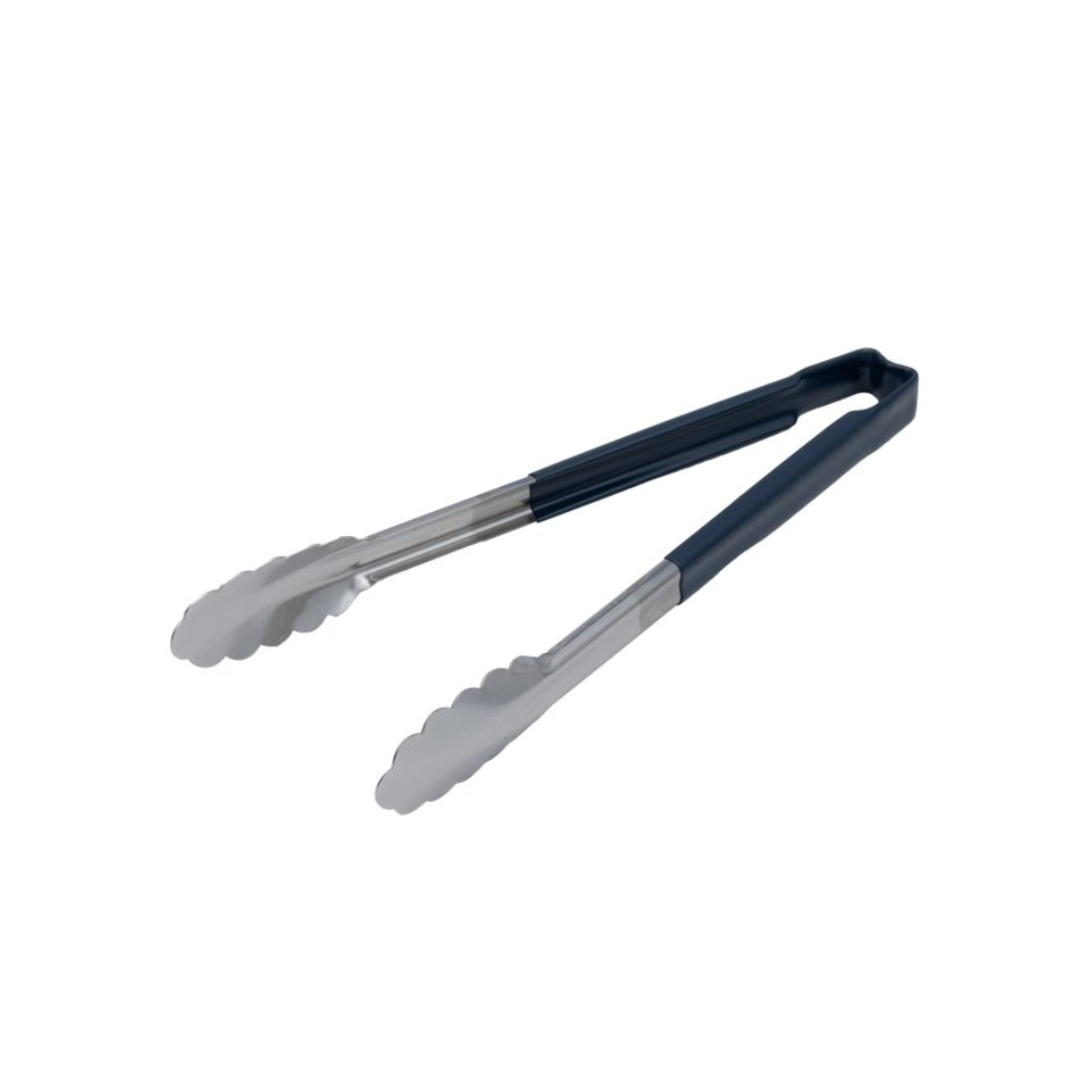 Professional Kitchen Tongs Blue 330mm Stainless Steel