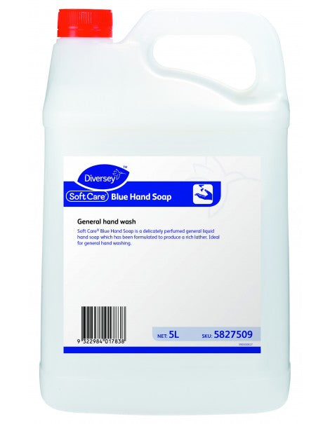 5Lt Soft Care Blue Liquid Hand Soap Bulk