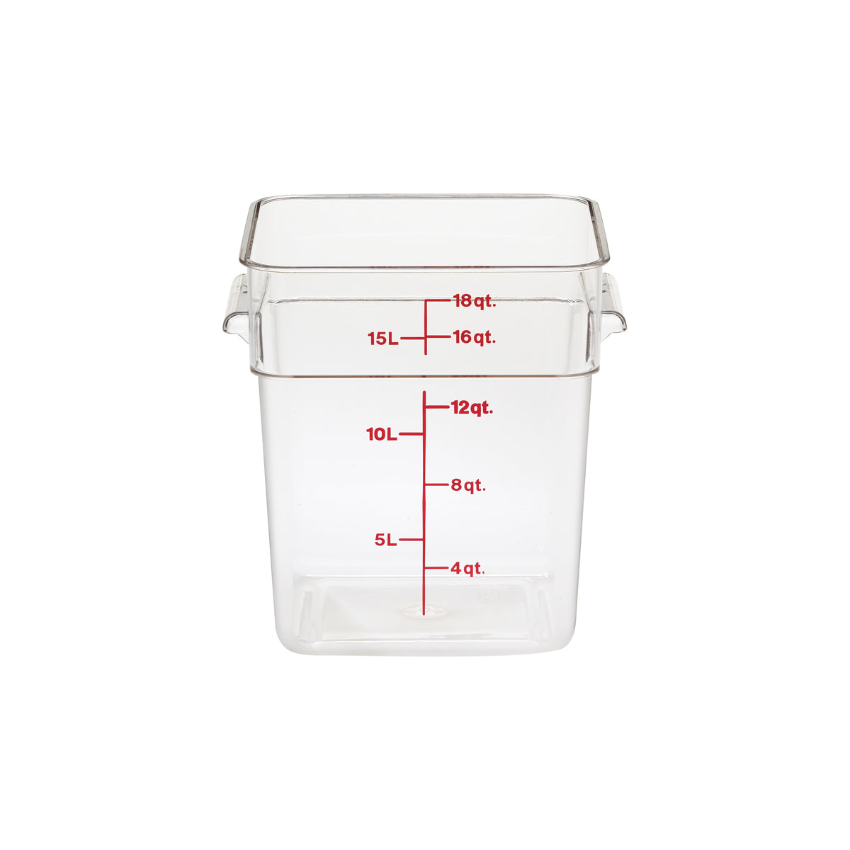 608049 Cambro CamSquare Storage Container Polycarbonate Clear 256x310x320mm / 17.2Lt Star Group