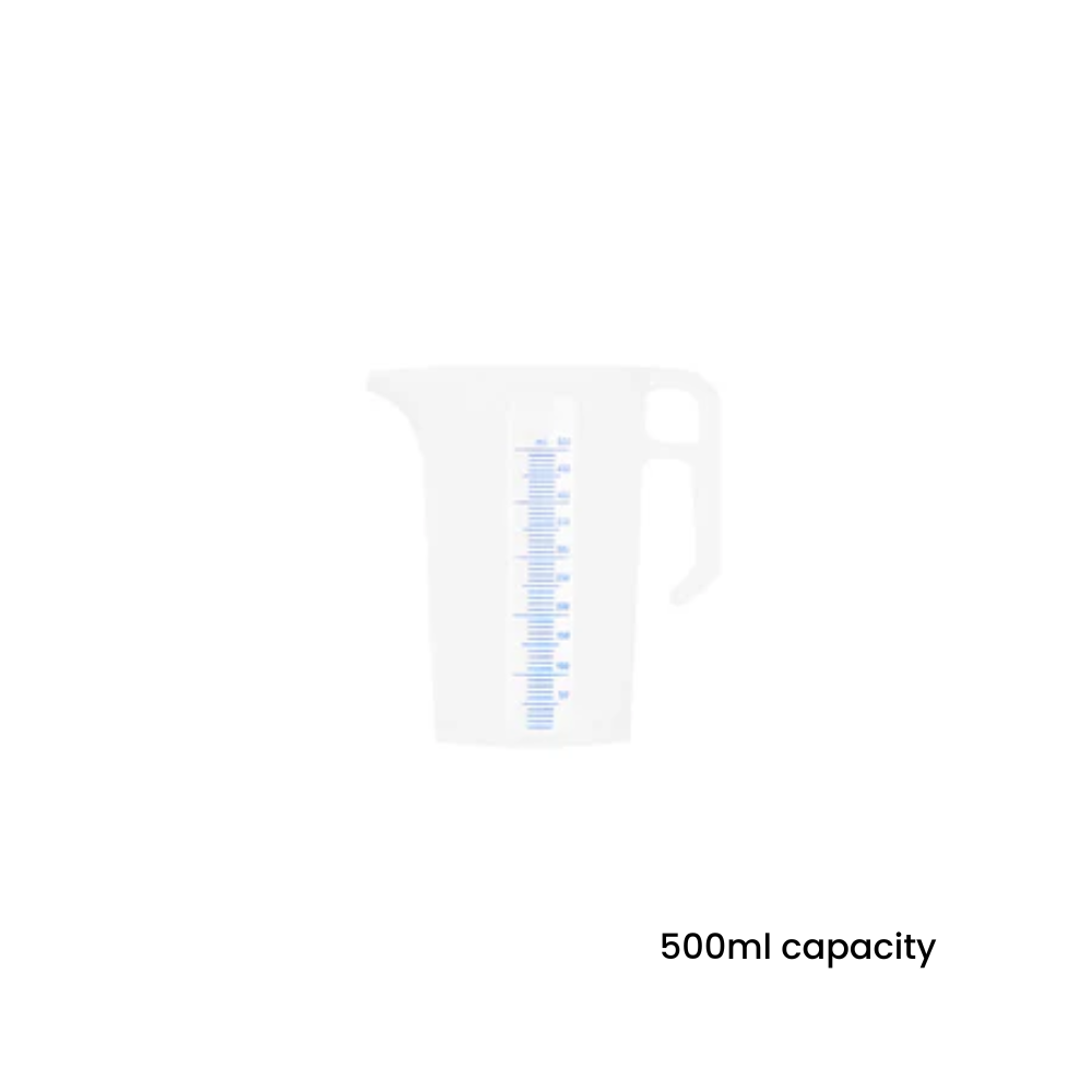 Stackable Measuring Jug Polypropylene with Graduated Markings 0.5Lt, 1 Unit