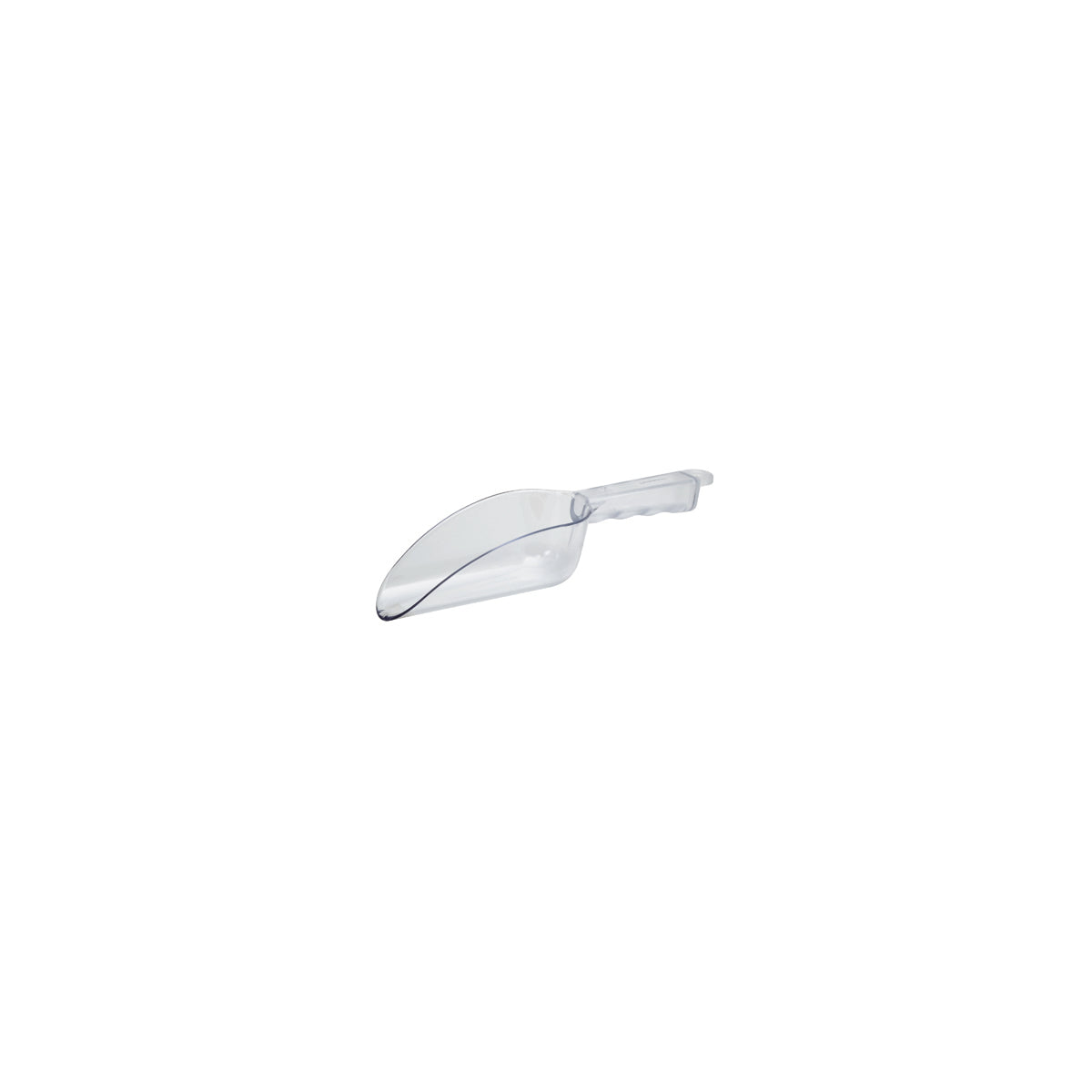 608134 CaterRax Flat Bottom Scoop Clear Polycarbonate 180ml Star Group