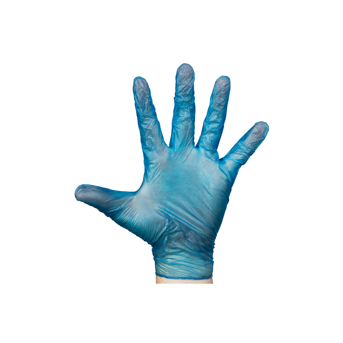 700812 Breeze Vinyl Gloves Powdered Free Blue Medium Star Group