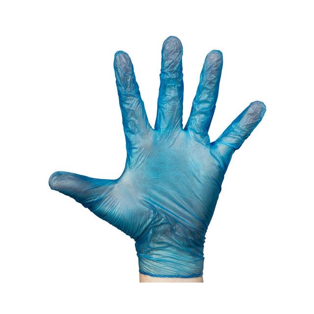700816 Breeze Vinyl Gloves Powdered Free Blue X-Large Star Group