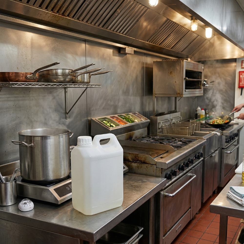 2L Kitchen Oil Jerry Can in White