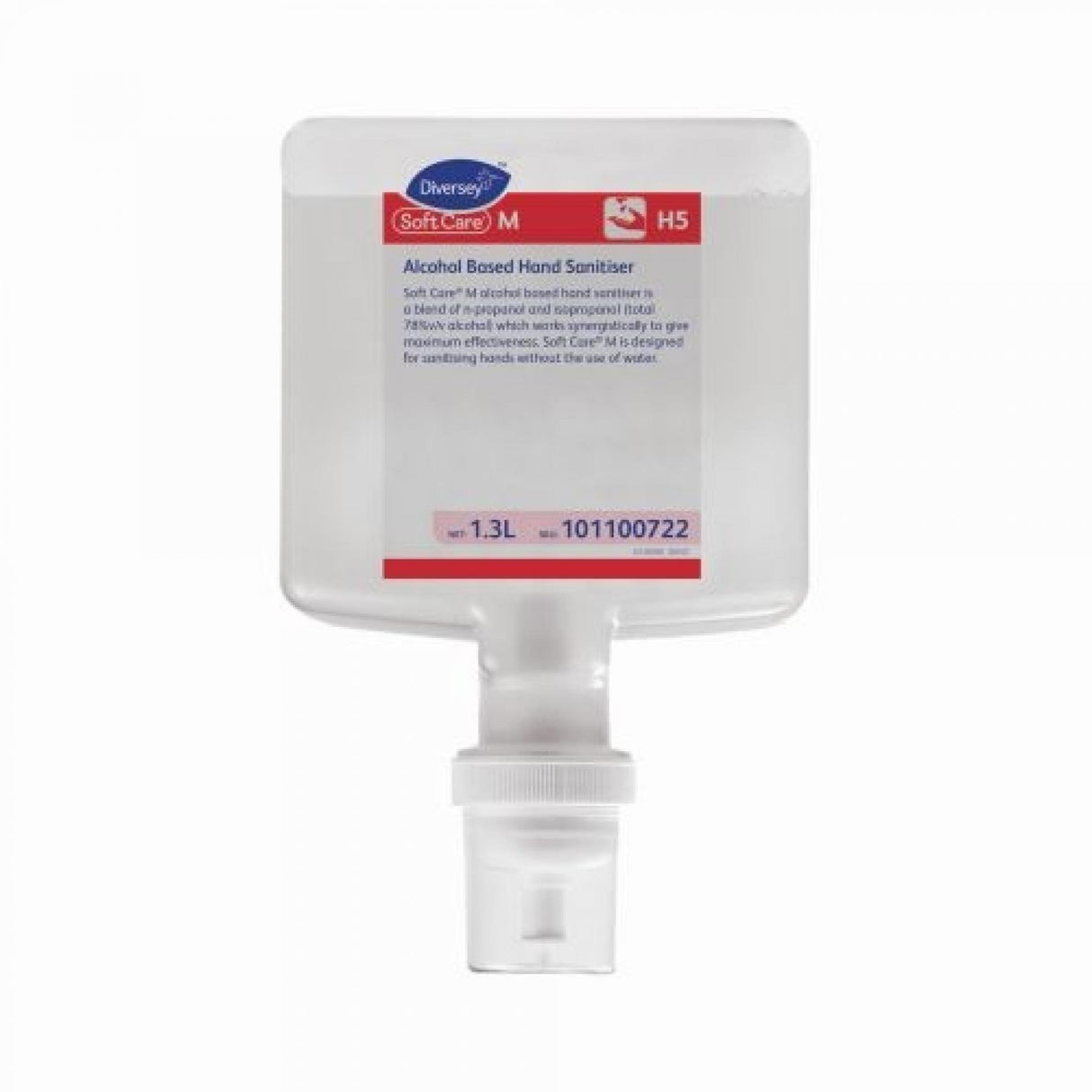 Diversey 1.3L Soft Care M H5 Bulk Hand Sanitiser Soap - 4/Pack
