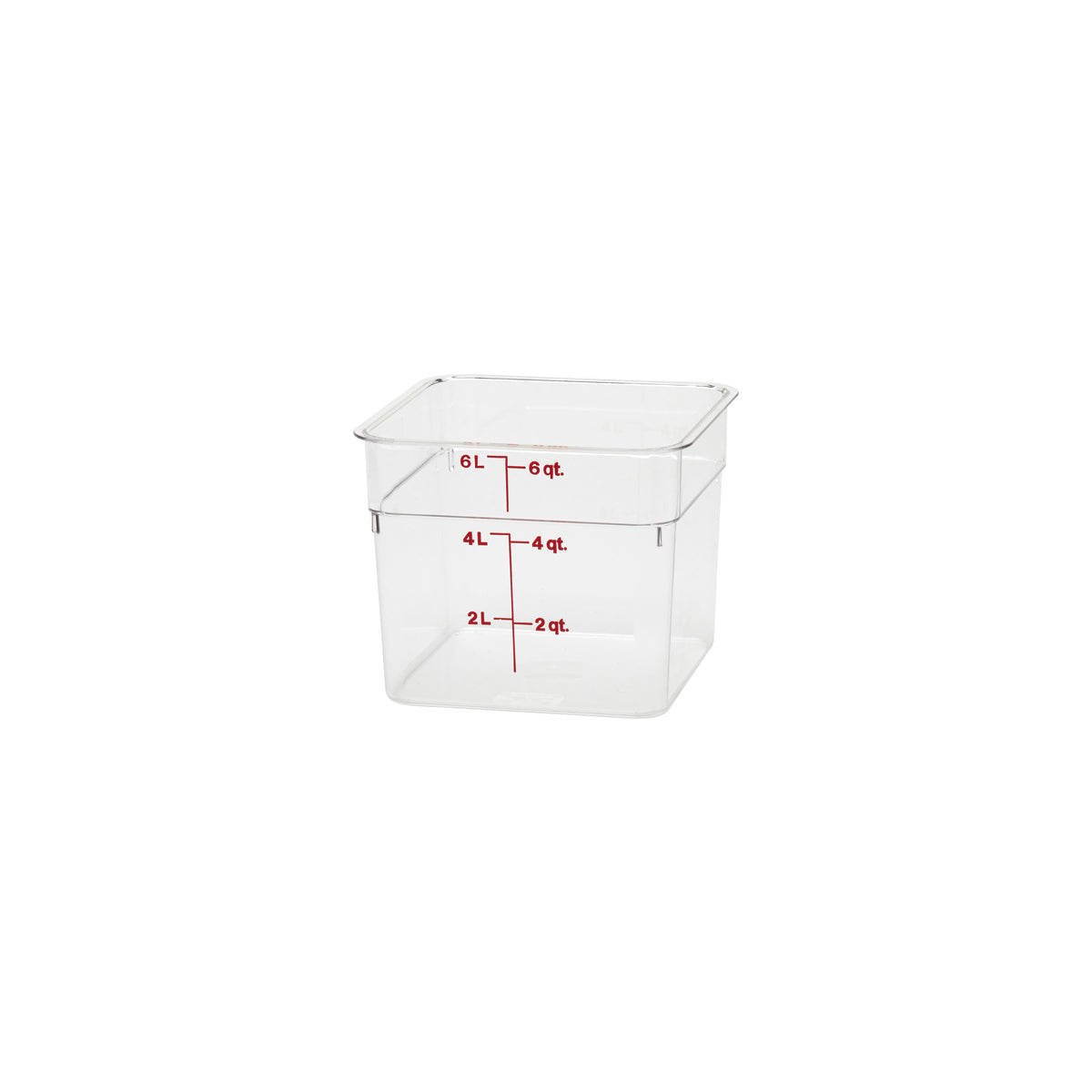 790021 Cambro CamSquare Storage Container Polycarbonate Clear 215x215x185mm / 5.7Lt Star Group
