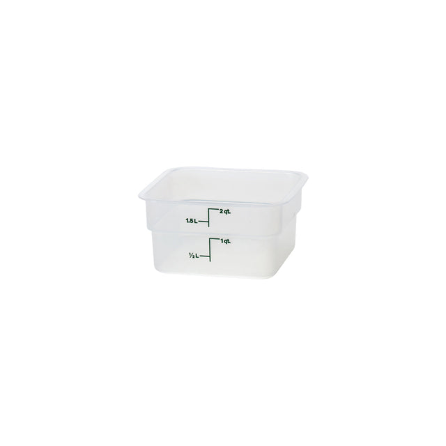 790047 Cambro CamSquare Storage Container Polypropylene Translucent 185x185x100mm / 1.9Lt Star Group