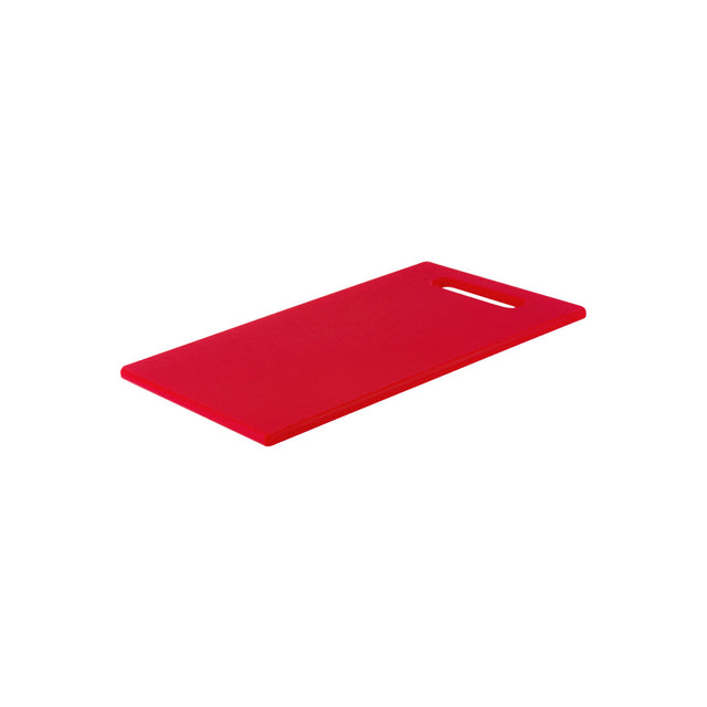 790052 Chef Inox Cutting Board Polyethylene Red with Handle 450x300x12mm Star Group