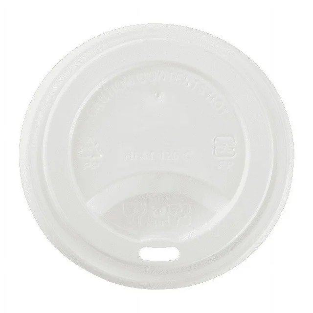 Lid 8~16oz Hot Sipper White - 95mm