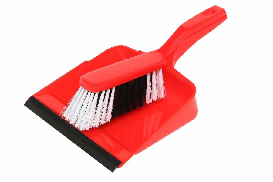 Dustpan And Banister Set - Red
