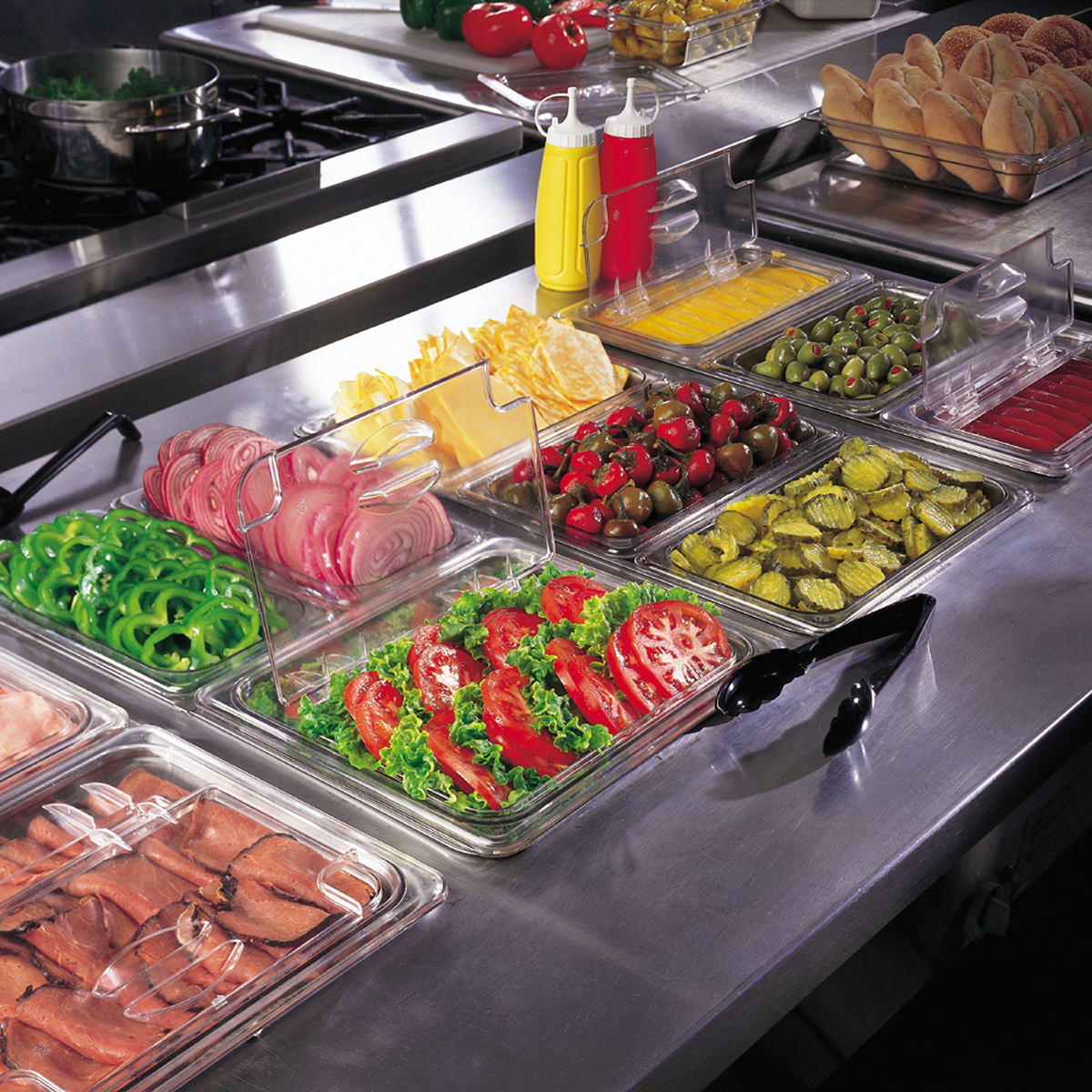 Cambro 1/2 Size Food Pan Polycarbonate Clear 325x530x100mm / 13Lt