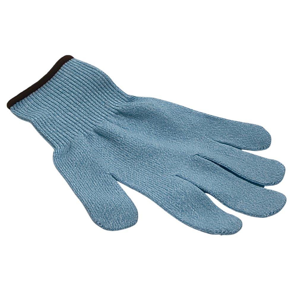 Cut Resistant Glove Large Blue Carnivore XII (Brown Cuff)