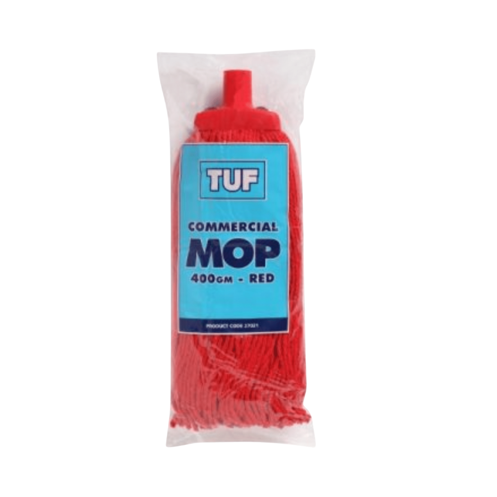 Tuf Commercial Mop Head Red 400gm
