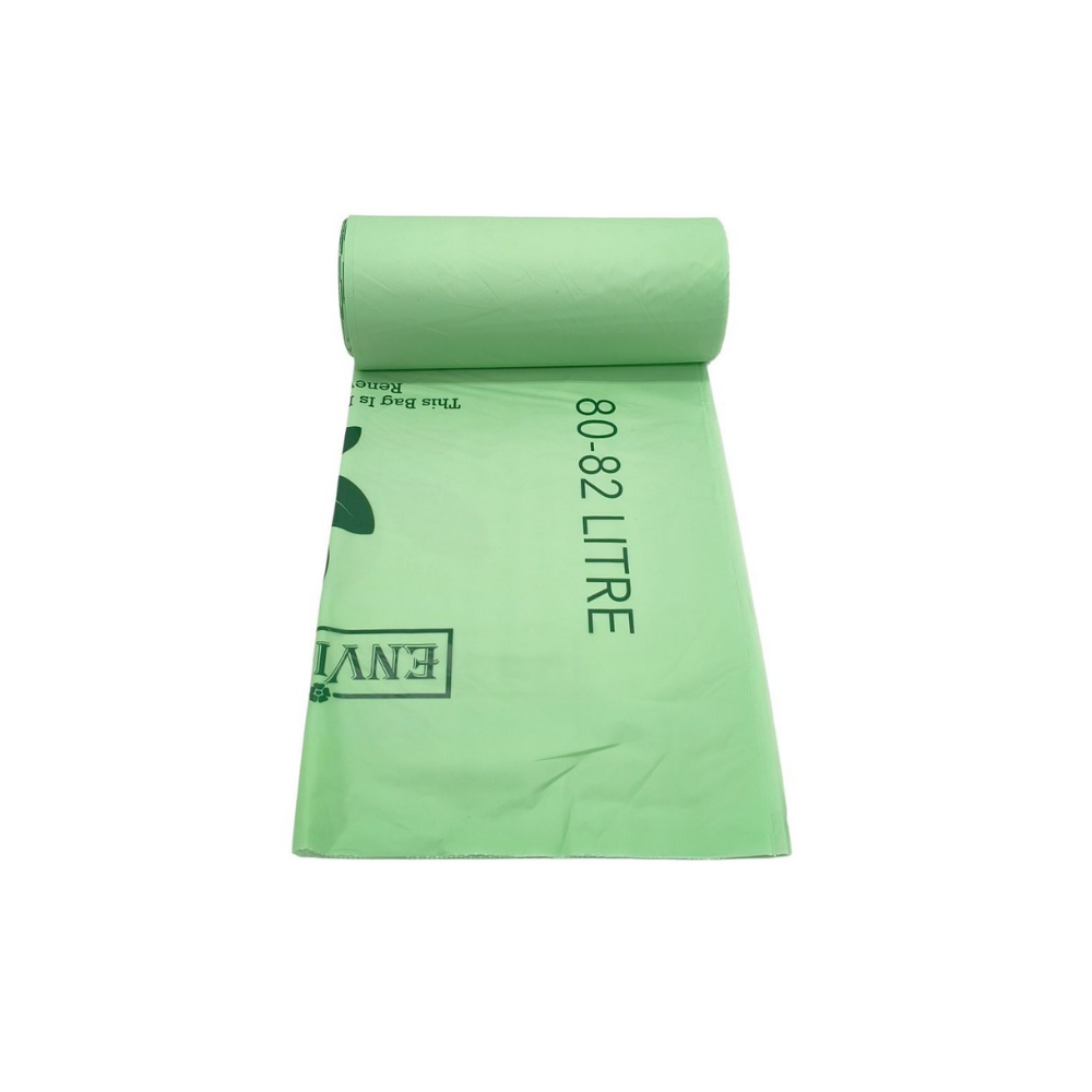 Compostable 80lt Bin Liner - 250/Carton