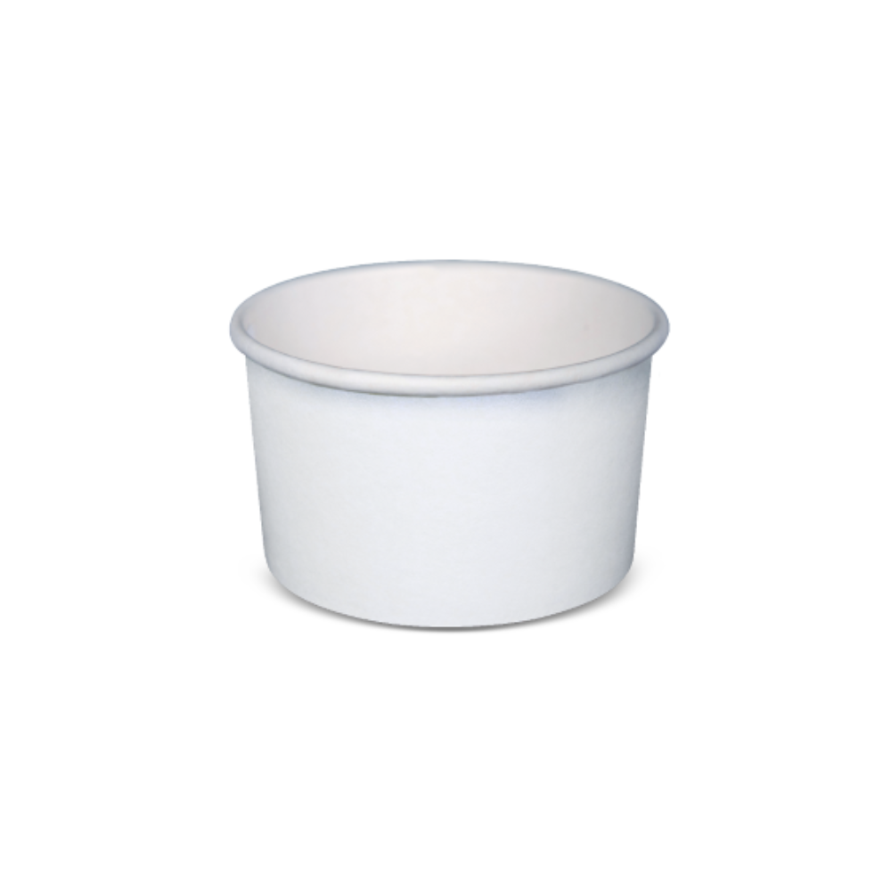 5oz White Ice Cream Cup - 1000/Ctn