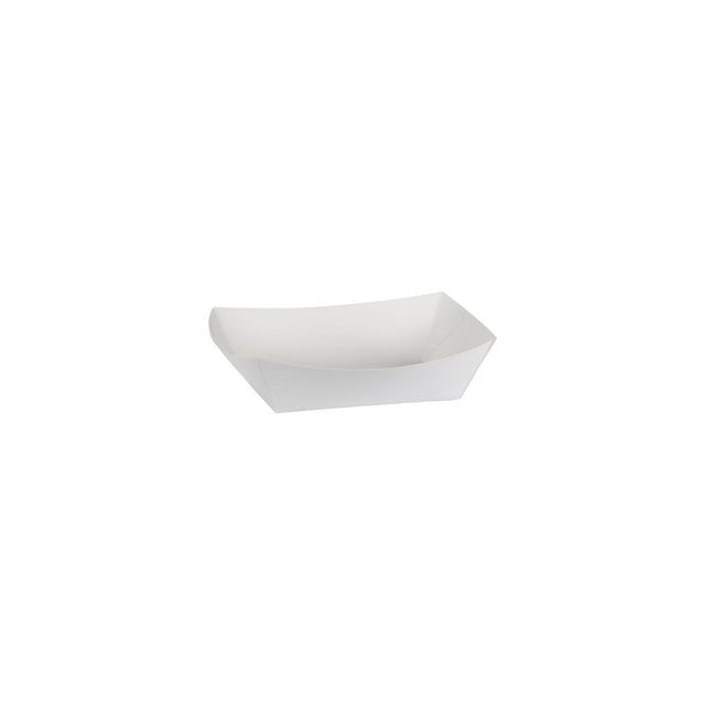 400776 Takeaway Tray No.2 Cardboard White 110x75x40mm Star Group