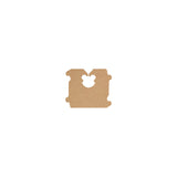 500500 Breeze Bread Lock Tag Paper Kraft 23x21mm Star Group