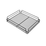 Glass Basket Rack Black 425 x 350 x 75mm