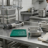 Inox Macel Gastronorm Lid Polypropylene 1/2 Size Green 325x265x20mm, 1 Unit