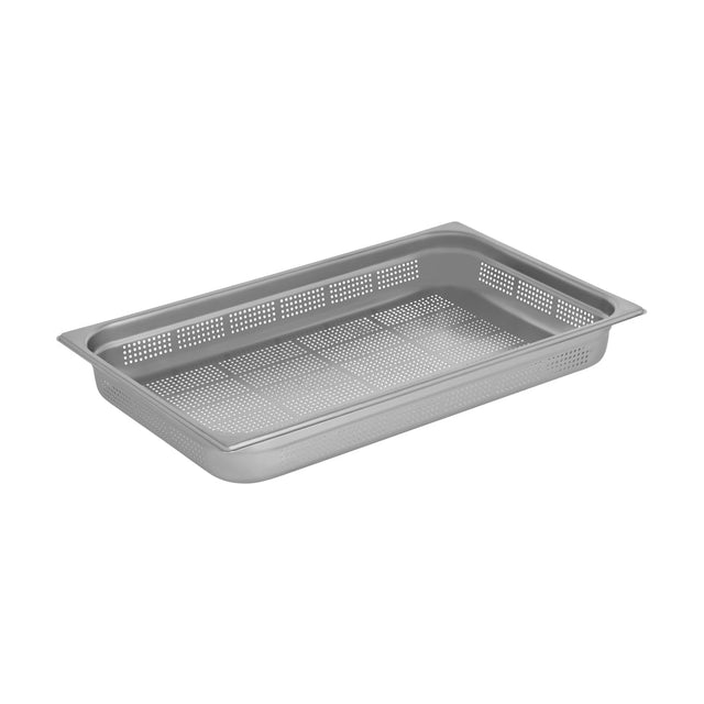 508749 Chef Inox Gastronorm Pan Perforated 1/1 Size 530x325x65mm / 8.8Lt  Star Group