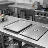 Chef Inox Gastronorm Pan 1/1 Size Stainless Steel 530x325x20mm / 2.5Lt, 1 Unit