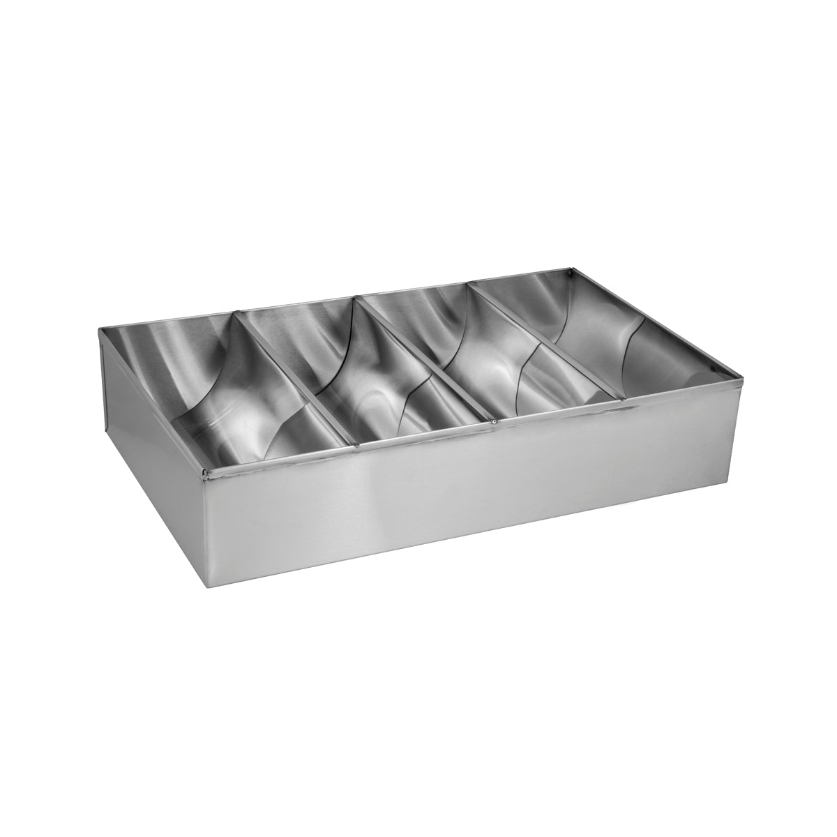 508807 Cutlery Box 4-Compartment Stainless Steel 430x260x100mm Star Group