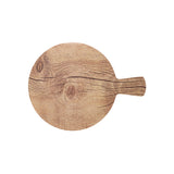 508836 Chef Inox Round Platter with Oak Handle Wood Effect Melamine 230mm Star Group