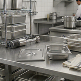 Chef Inox Gastronorm Cover 1/3 Size Stainless Steel 325x180mm