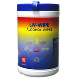 Liv-Wipe Antibacterial 70% Alcohol Wipes - 155 units