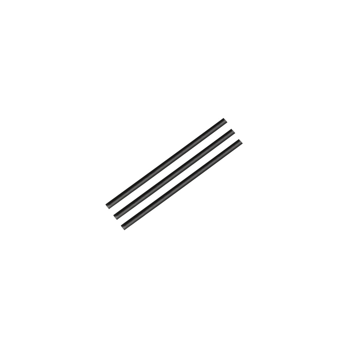 516602 Breeze Cocktail Straw Paper Black 120mm Star Group