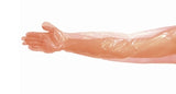 Toilet Gloves Orange - 90cm - 100 units
