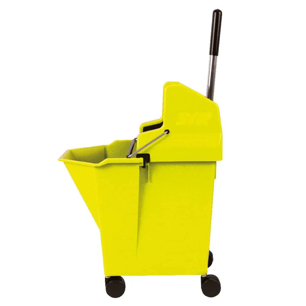 Commercial Mop Bucket w/ Castors in Yellow